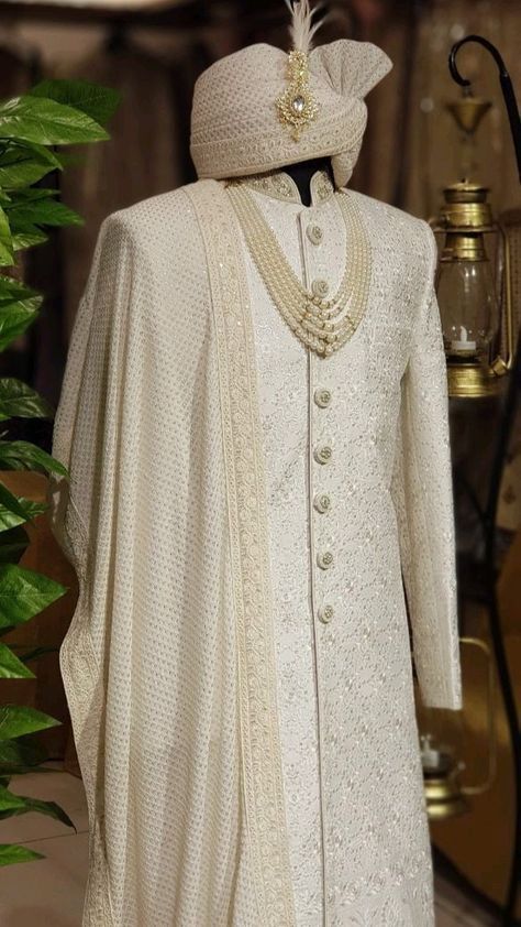 Ivory sherwani